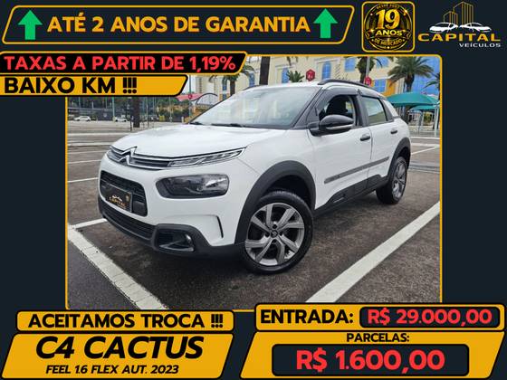 CITROËN C4 CACTUS 1.6 VTI 120 FLEX FEEL PACK EAT6